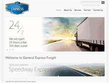 Tablet Screenshot of generalexpressfreight.com
